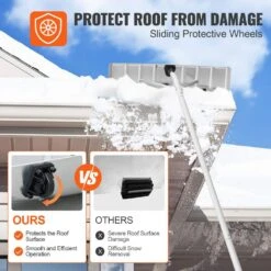 Snow Roof Rake 25 In. Blade Snow Removal Tool 21 Ft. Reach Aluminium Roof Shovel Roll Wheels Snow Blowers 13 Snow Roof Rake 25 In. Blade Snow Removal Tool 21 Ft. Reach Aluminium Roof Shovel Roll Wheels Snow Blowers -Patio Furniture Shop vevor snow blower parts wdp21ycgbslhb0e8ev0 44 1000