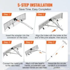 Snow Roof Rake 25 In. Blade Snow Removal Tool 21 Ft. Reach Aluminium Roof Shovel Roll Wheels Snow Blowers 14 Snow Roof Rake 25 In. Blade Snow Removal Tool 21 Ft. Reach Aluminium Roof Shovel Roll Wheels Snow Blowers -Patio Furniture Shop vevor snow blower parts wdp21ycgbslhb0e8ev0 fa 1000