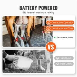 Goat Milking Machine, 3 L 304 Stainless Steel Bucket, Electric Automatic Pulsation Vacuum Milker, Portable Milker -Patio Furniture Shop vevor specialty garden tools bxsjnjcd3l3042gl5v1 4f 1000