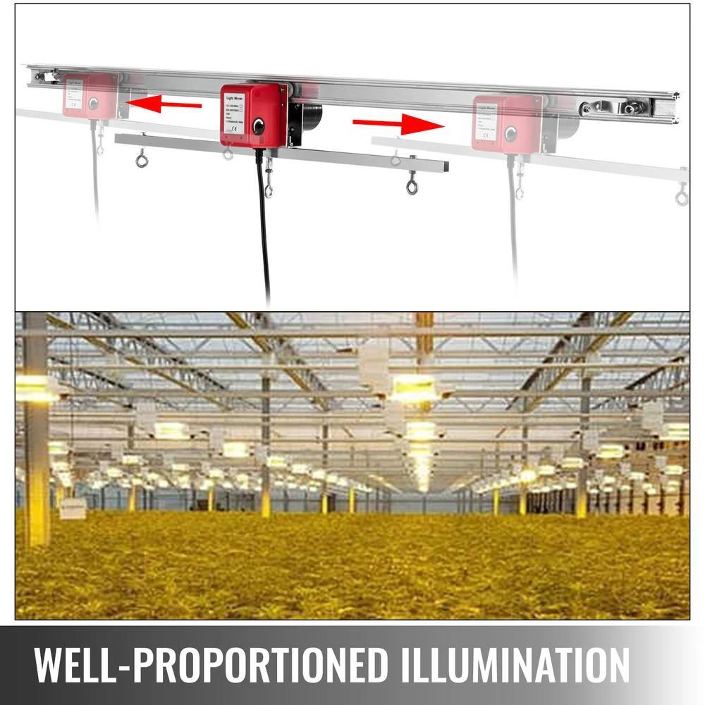 10 R/min Adjustable Indoor Grow Light Mover Track Rail Mover Kit 10.8 Ft. Hydroponic Lighting System For Greenhouse 8 10 R/min Adjustable Indoor Grow Light Mover Track Rail Mover Kit 10.8 Ft. Hydroponic Lighting System For Greenhouse - Image 6