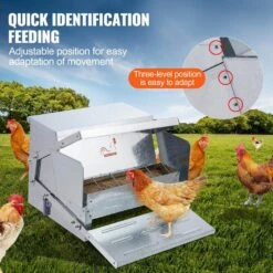 Automatic Chicken Feeder Galvanized Steel Poultry Feeder 25 Lbs. 10 Chickens -Patio Furniture Shop vevor specialty garden tools jqwlq25lbs00d0c1zv0 fa 1000