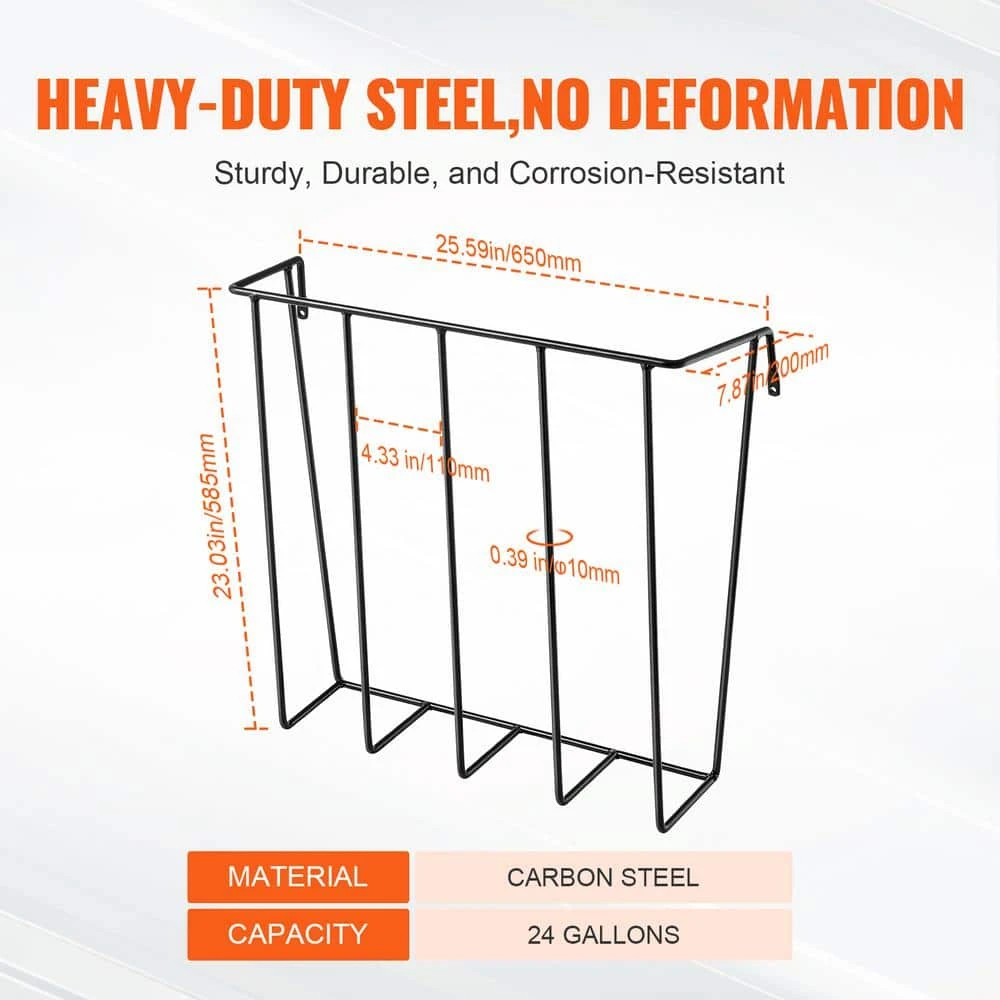 Livestock Hay Feeder, 24 Gal. Large Capacity, Heavy-Duty Steel Goat Hay Rack, 27 In. Long Wall Mounted Horse Hay Holder 5 Livestock Hay Feeder, 24 Gal. Large Capacity, Heavy-Duty Steel Goat Hay Rack, 27 In. Long Wall Mounted Horse Hay Holder - Image 3