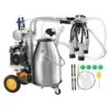 Electric Cow Milking Machine 6.6 Gal. Stainless Steel Bucket, Automatic Pulsation Vacuum Milker Portable Milker -Patio Furniture Shop vevor specialty garden tools ydsjnjc25l3040bn2v1 64 1000