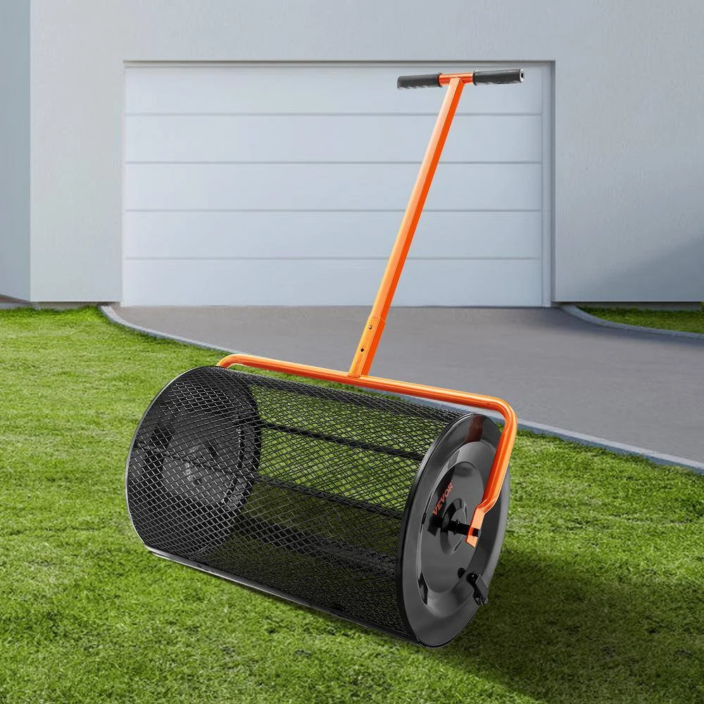 24 In. Compost Spreader Adjustable Heights Peat Moss Spreader Rust-Proof And Corrosion-Proof For Lawn Garden Care 10 24 In. Compost Spreader Adjustable Heights Peat Moss Spreader Rust-Proof And Corrosion-Proof For Lawn Garden Care - Image 8