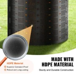 Compost Bin 220 Gal. Outdoor Expandable Composter And Large Capacity Composting Bin Creation Fertile Soil Blade Span -Patio Furniture Shop vevor stationary composters gdsdfxhspe24xfbxxv0 1f 1000