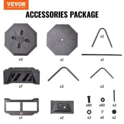 Compost Bin 43 Gal. Dual Chamber Composting Tumbler Large Tumbling Composter With 2 Sliding Doors And Frame -Patio Furniture Shop vevor tumbler composters fgdfj43jl000693kav0 76 1000