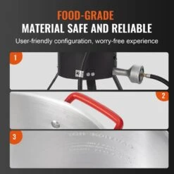 Turkey Deep Fryer 30 Qt. Turkey Fryer Boiler Steamer Cooker Set Outdoor Aluminum Seafood Frying Pot -Patio Furniture Shop vevor turkey fryers h30qt54000btu6sihv0 1f 1000