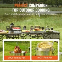 Turkey 30 Qt. Deep Fryer Turkey And 10 Qt. Fish Steamer Cooker Set 54,000 BTU Burner Propane Gas Boiler 15 Turkey 30 Qt. Deep Fryer Turkey And 10 Qt. Fish Steamer Cooker Set 54,000 BTU Burner Propane Gas Boiler -Patio Furniture Shop vevor turkey fryers hjyzgtz30qt1068zrv0 fa 1000