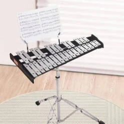 Adults 30 Note Professional Glockenspiel Xylophone Bell Kit With Stand Practice Pad Adjustable Stand & Carrying Bag -Patio Furniture Shop vevor wind chimes 30yfzqwzj8lxx4bjcv0 31 1000