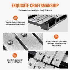 30 Note Percussion Glockenspiel Xylophone Bell Kit With Mallets Drum Sticks And Carrying Bag For Students & Adults -Patio Furniture Shop vevor wind chimes 30yfzqwzjwlxdyzrgv0 fa 1000