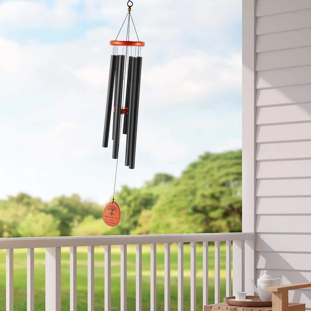 Wind Chimes For Outside, 41 In. Deep Tone Wind Chimes With 6-Tubes, Unique Large Memorial Wind Chimes For Anniversary 10 Wind Chimes For Outside, 41 In. Deep Tone Wind Chimes With 6-Tubes, Unique Large Memorial Wind Chimes For Anniversary - Image 8