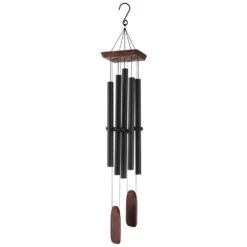 Wind Chimes For Outside, 48 In. Deep Tone Wind Chimes With 5-Tubes, Unique Large Memorial Wind Chimes For Anniversary