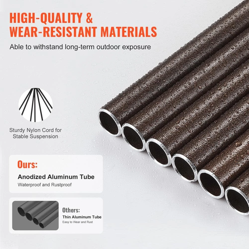 Wind Chimes For Outside, 50 In. Deep Tone Wind Chimes, Unique Large Memorial Wind Chimes For Anniversary, Hand-Tuned 7 Wind Chimes For Outside, 50 In. Deep Tone Wind Chimes, Unique Large Memorial Wind Chimes For Anniversary, Hand-Tuned - Image 5