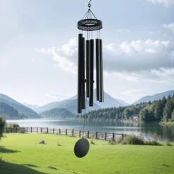 Black Wind Chimes For Outside, 58 In. Deep Tone Wind Chimes With 6 Tubes, Unique Large Memorial Wind Chimes, No Cabinet 17 Black Wind Chimes For Outside, 58 In. Deep Tone Wind Chimes With 6 Tubes, Unique Large Memorial Wind Chimes, No Cabinet -Patio Furniture Shop vevor wind chimes jsflhs58inchgtiz3v0 31 1000