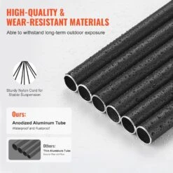 Wind Chimes For Outside, 60 In., Deep Tone Wind Chimes With 6-Tubes Unique Large Memorial Wind Chimes For Anniversary -Patio Furniture Shop vevor wind chimes jsflhs60inch21a4xv0 44 1000