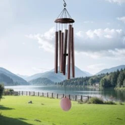 Wind Chimes For Outside, 45 In. Deep Tone Wind Chimes With 6 Tubes, Unique Large Memorial Wind Chimes, No Cabinet -Patio Furniture Shop vevor wind chimes jsflqts45incmp911v0 31 1000