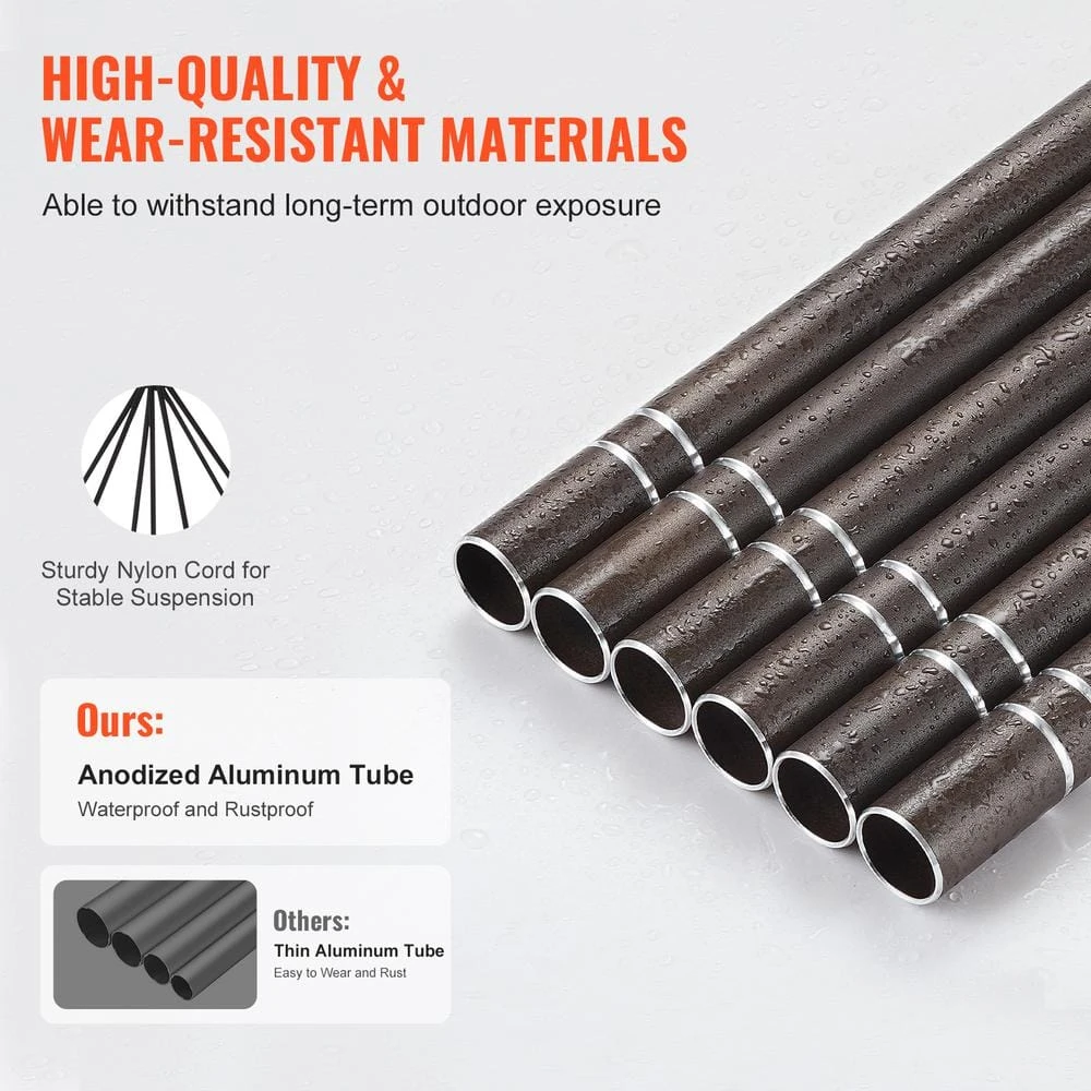 Wind Chimes For Outside, 42in. Deep Tone Wind Chimes With 6-Tubes, Unique Large Memorial Wind Chimes For Anniversary 7 Wind Chimes For Outside, 42in. Deep Tone Wind Chimes With 6-Tubes, Unique Large Memorial Wind Chimes For Anniversary - Image 5