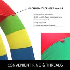 Twin Arches 26.2 X 10.4 Ft. Inflatable Rainbow Arch With Blower Inflatable Archway For Party -Patio Furniture Shop vevor yard inflatables cqgm8mx4msgm00001v1 1f 1000
