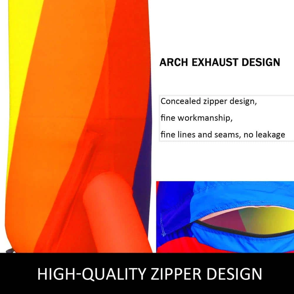 Inflatable Rainbow Arch 26.2 X 10.4 Ft. Inflatable Archway With Blower For Garden 7 Inflatable Rainbow Arch 26.2 X 10.4 Ft. Inflatable Archway With Blower For Garden - Image 5