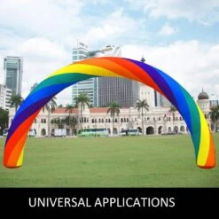 Inflatable Rainbow Arch 26.2 X 10.4 Ft. Inflatable Archway With Blower For Garden 17 Inflatable Rainbow Arch 26.2 X 10.4 Ft. Inflatable Archway With Blower For Garden -Patio Furniture Shop vevor yard inflatables cqgm8x4mcqchgm001v1 76 1000