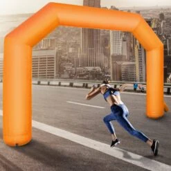 Inflatable Arch 19.5 Ft. W Hexagon Inflatable Arch With Blower Inflatable Archway For Race, Orange 19 Inflatable Arch 19.5 Ft. W Hexagon Inflatable Arch With Blower Inflatable Archway For Race, Orange -Patio Furniture Shop vevor yard inflatables zpjhscqgm00000001v0 31 1000
