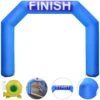 Inflatable Arch Blue 15.1 Ft. W Hexagon Inflatable Arch With Blower Inflatable Archway For Outdoor Advertising Commerce