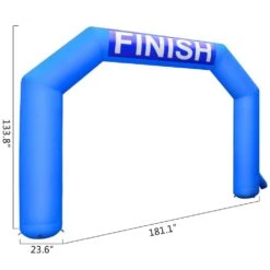 Inflatable Arch Blue 15.1 Ft. W Hexagon Inflatable Arch With Blower Inflatable Archway For Outdoor Advertising Commerce -Patio Furniture Shop vevor yard inflatables zpljxcqgmlsdfjzh1v1 d4 1000