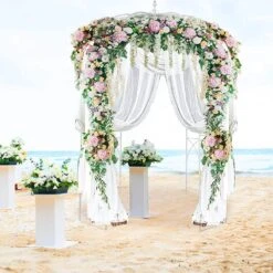 Birdcage Shape Gazebo 108 In. H X 79.2 In. W Heavy Duty Wrought Iron Arbor For Outdoor Garden,Lawn,Backyard,Patio,White -Patio Furniture Shop white vevor arbors tyhygmycbsnl9i8v7v0 31 1000