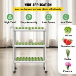 Hydroponics Growing System 108-Sites 12-Pipes 3 Layers Hydroponic Kit Vertical Hydroponic Growing System 15 Hydroponics Growing System 108-Sites 12-Pipes 3 Layers Hydroponic Kit Vertical Hydroponic Growing System -Patio Furniture Shop white vevor hydroponic systems sp3108110220v012vv5 fa 1000
