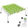 Hydroponics Growing System 72-Sites 8-Food-Grade PVC-U Pipes 1 Layer Indoor Planting Kit With Water Pump, Timer -Patio Furniture Shop white vevor hydroponic systems spzwsz172110vuqg7v1 64 1000