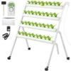 Hydroponics Growing System 36-Sites 4-Food-Grade PVC-U Pipes 4 Layers Indoor Planting Kit With Water Pump, Timer -Patio Furniture Shop white vevor hydroponic systems spzwsz436110vtzdlv1 64 1000