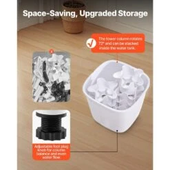 Hydroponic Growing System, 30 Pods Vertical 6 Tiers Hydroponic Tower, Home Hydronic Garden With Water Pump And Timer 15 Hydroponic Growing System, 30 Pods Vertical 6 Tiers Hydroponic Tower, Home Hydronic Garden With Water Pump And Timer -Patio Furniture Shop white vevor hydroponic systems tsspzzxt20lw7kx24v1 fa 1000