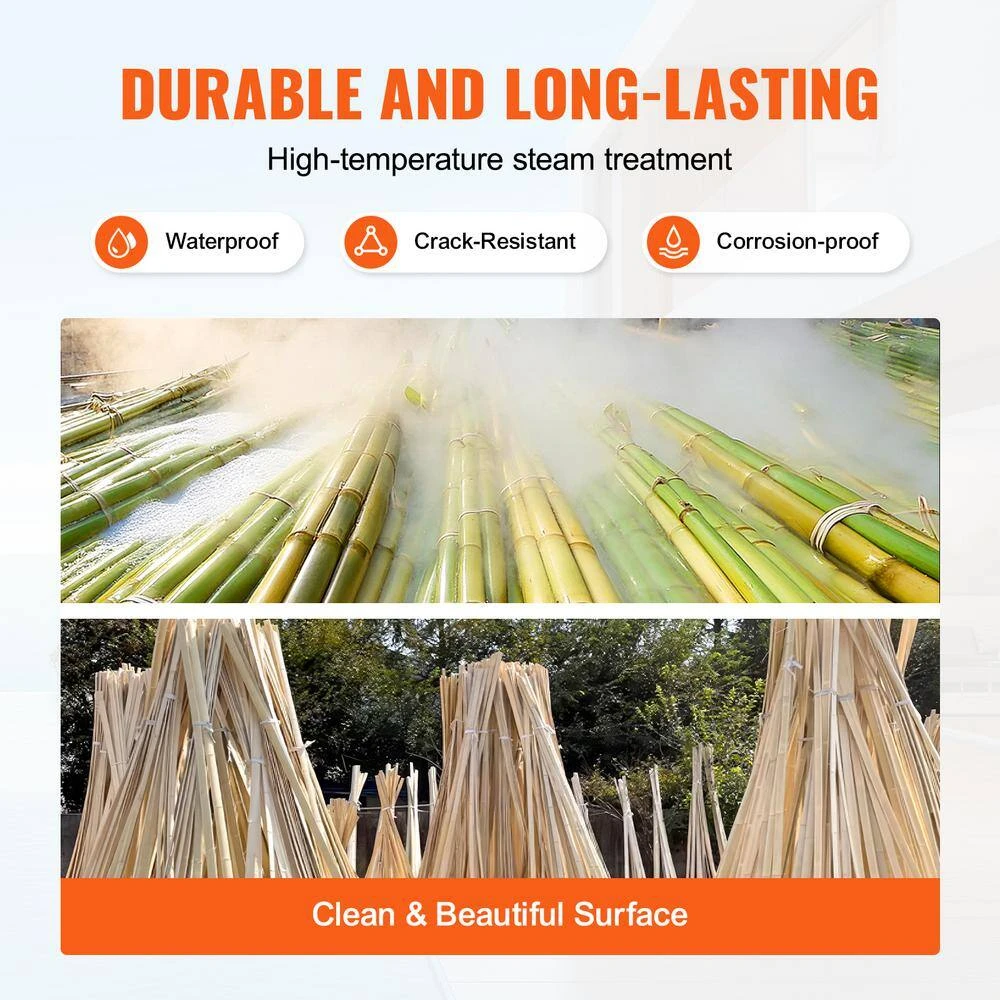 Natural Bamboo Privacy Fence Screen, Eco-Friendly Privacy Bamboo Slat Fence, 6 Ft. H X 16 Ft. L Bamboo Screen Panel 5 Natural Bamboo Privacy Fence Screen, Eco-Friendly Privacy Bamboo Slat Fence, 6 Ft. H X 16 Ft. L Bamboo Screen Panel - Image 3