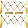 Expandable Mobile Barricade 8.3 Ft. Width Plastic Barricade Yellow Expandable Safety Barricades With Chains, 2 Pack Sets -Patio Furniture Shop yellow vevor garden fencing sswl8ychs2p2blt01v0 64 1000